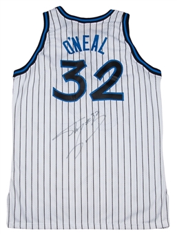 1995-96 Shaquille ONeal Game Used and Signed Orlando Magic Home Jersey (JSA LOA)